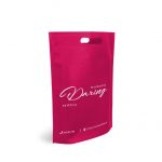 Bolsa de Tejido Troquelada Fucsia Impresa