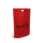 Bolsa de Tejido Troquelada Roja Impresa