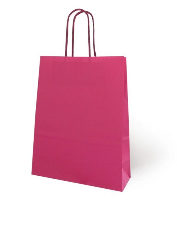 Bolsa de Papel Básica Fucsia