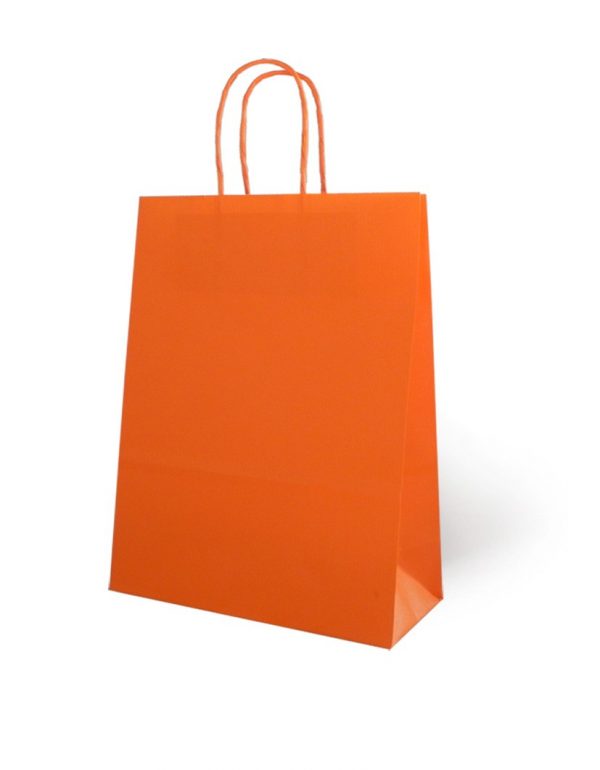 Bolsa de Papel Básica Naranja