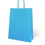 Bolsa de Papel Básica Turquesa