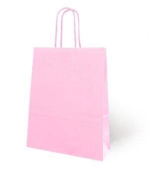 Bolsa de Papel Básica Rosa