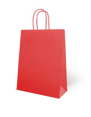 Bolsa de Papel Básica Roja