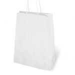 Bolsa Blanca Asa Algodón