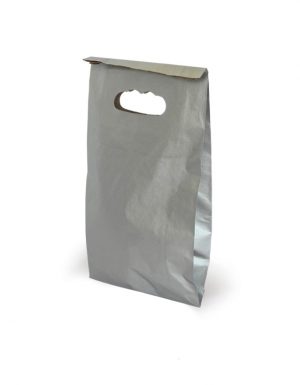 Bolsa de Papel Troquelada Plata